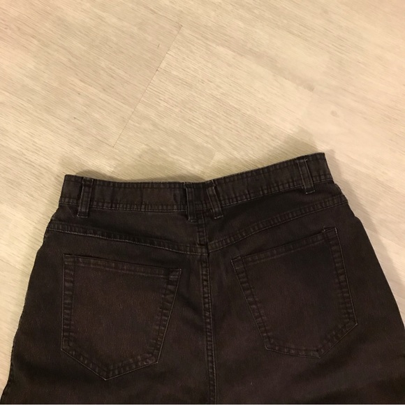 Bill Blass stretch Jeans. Black with subtle metallic red highlights. Size 10. - Picture 5 of 7